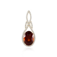 Pendentif en or et Grenat Hessonite