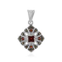 Pendentif en argent et Grenat du Mozambique