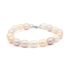 Bracelet en argent et Perle de culture d'eau douce (TPC)