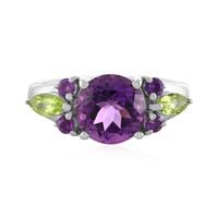 Bague en argent et Améthyste d'Uruguay