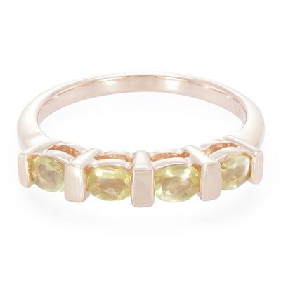 Bague en argent et Pierre soleil lunaire