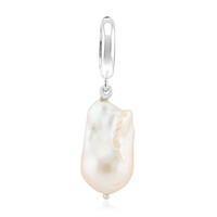 Pendentif en argent et Perle blanche de culture d'eau douce (TPC)