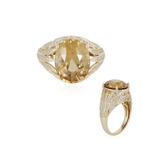 Bague en or et Zircon jaune (de Melo)