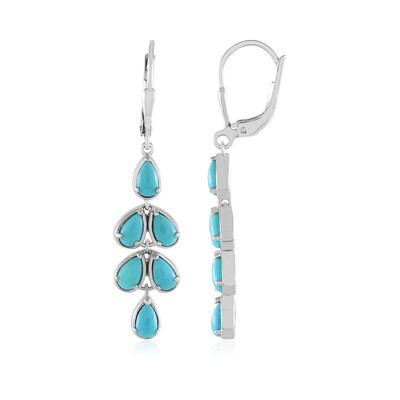 Boucles d'oreilles en argent et Turquoise Sleeping Beauty