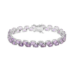 Bracelet en argent et Améthyste
