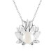 Collier en argent et Perle blanche de culture d'eau douce (de Melo)