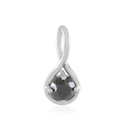 Pendentif en or et Diamant noir
