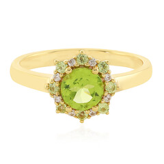 Bague en argent et Péridot