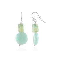 Boucles d'oreilles en argent et Opale du Pérou