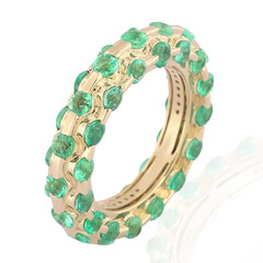 Bague en or et Emeraude de Colombie (de Melo)