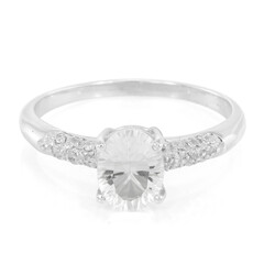 Bague en argent et Pétalite