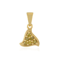 Pendentif en argent et Diamant jaune I3