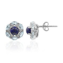 Boucles d'oreilles en argent et Lapis-Lazuli