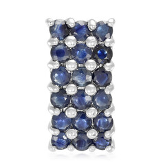 Pendentif en argent et Saphir bleu
