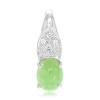 Pendentif en argent et Chrysoprase impériale