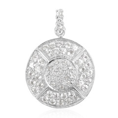 Pendentif en argent et Saphir blanc