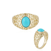 Bague en or et Turquoise Sleeping Beauty (Ornaments by de Melo)