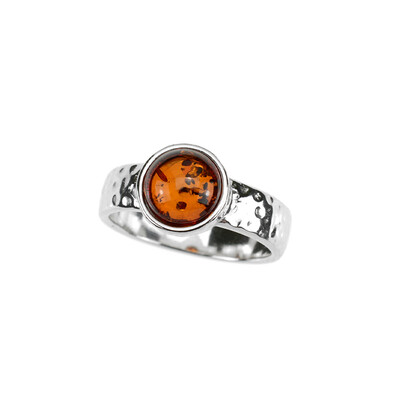 Bague en argent et Ambre baltique (dagen)