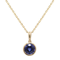 Collier en or et Tanzanite AAA (CIRARI)