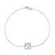 Bracelet en argent et Topaze bleu ciel