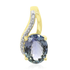 Pendentif en or et Tanzanite non chauffée