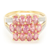 Bague en or et Saphir Padparadscha non chauffé (AMAYANI)