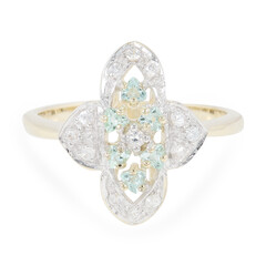 Bague en or et Tourmaline Paraiba du Brésil