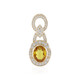 Pendentif en or et Saphir jaune de Ceylan (AMAYANI)