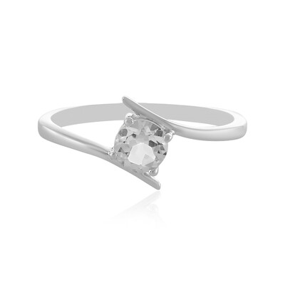 Bague en argent et Topaze blanche