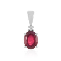 Pendentif en argent et Rubis de Madagascar