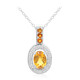 Collier en argent et Citrine Madère