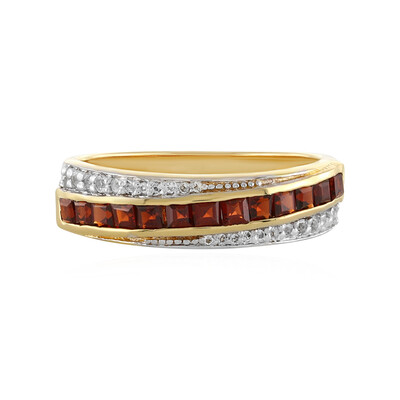 Bague en argent et Grenat du Mozambique