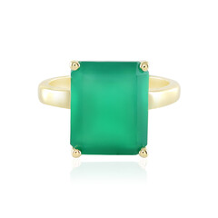 Bague en argent et Onyx vert