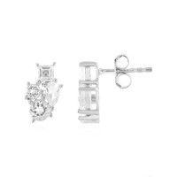 Boucles d'oreilles en argent et Topaze blanche