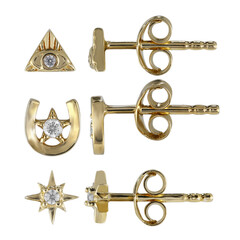 Boucles d'oreilles en argent et Zircon