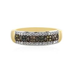 Bague en argent et Diamant bleu I4