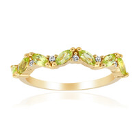 Bague en argent et Péridot de Birmanie