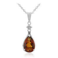 Collier en argent et Citrine Madère