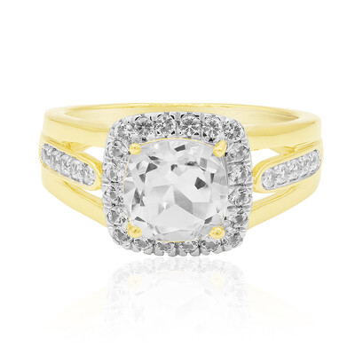 Bague en argent et Quartz blanc