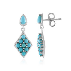 Boucles d'oreilles en argent et Turquoise Sleeping Beauty