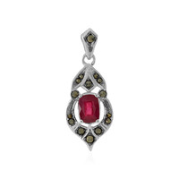 Pendentif en argent et Rubis de Madagascar