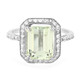Bague en argent et Kunzite jaune canari