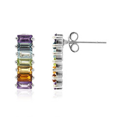 Boucles d'oreilles en argent et Améthyste de Zambie