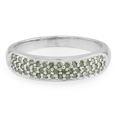 Bague en argent et Diamant fantaisie