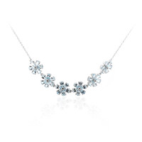 Collier en argent et Topaze bleu ciel