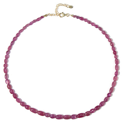 Collier en argent et Saphir rose de Madagascar