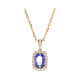 Collier en or et Tanzanite AAA (CIRARI)