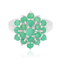 Bague en argent et Emeraude