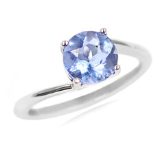 Bague en argent et Fluorite à couleur changeante