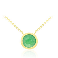 Collier en argent et Jade vert